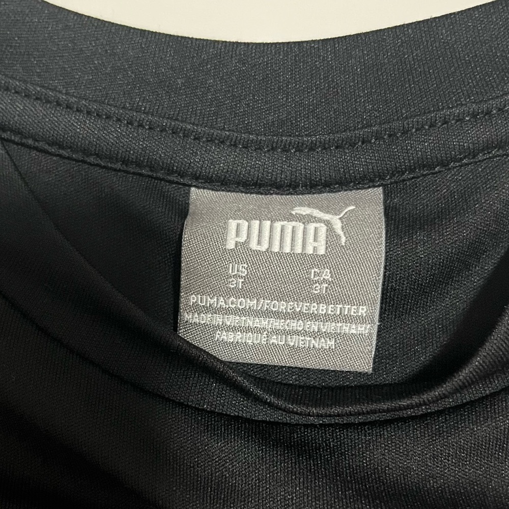 Puma Toddler Boys 2-Piece Athletic Set Red Black Logo Tee & Shorts Size 3T - Picture 7 of 9